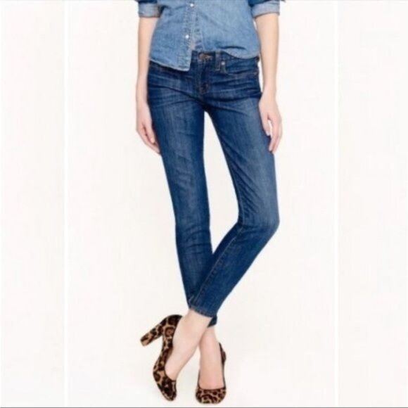 J.Crew Ankle Toothpick Skinny Jeans Medium dark Wash 25 - Picture 1 of 10